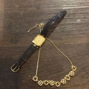 Watch and necklace set